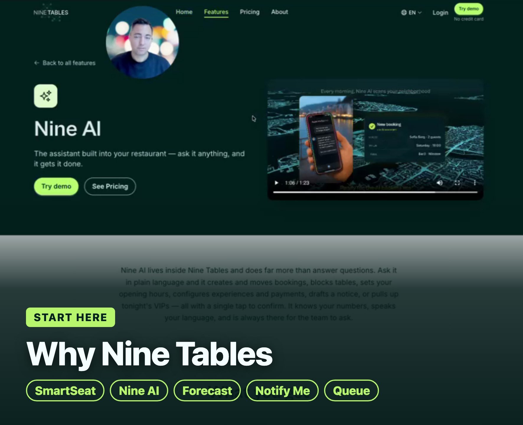 Ein kurzer Blick auf Nine Tables